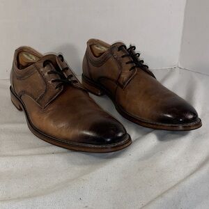 Stacy Adams Men's Brown Leather Lace-Up Dress Shoes